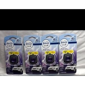Febreze Car Air Freshener Vent Clips, Midnight Storm Scent, 4 Clips